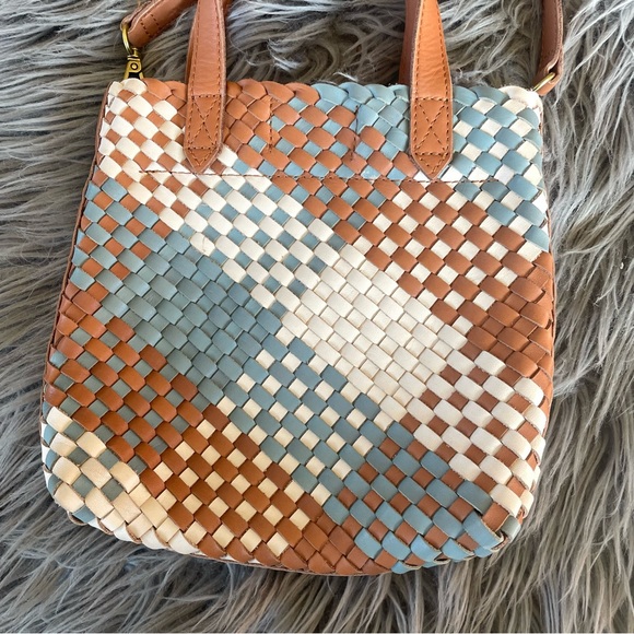 MADEWELL rare woven leather small transport crossbody - Picture 5 of 10